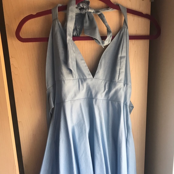Lulus blue tie dress - Picture 2 of 5